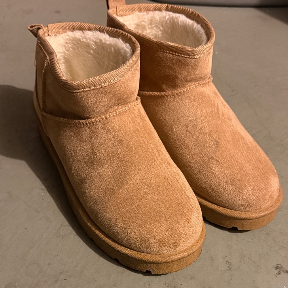 Cozy Tan Ankle Booties